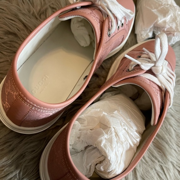 GUCCI TESS S GOMMA ROSE GG MONOGRAM SNEAKERS - Picture 5 of 13